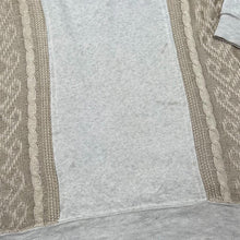 Load image into Gallery viewer, Early 00’s MAINSTREAM Patterned Knit Panel Collared Sweatshirt
