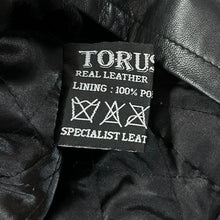 Load image into Gallery viewer, Vintage 90&#39;s TORUS LEATHER Classic Real Genuine Black Leather Jacket
