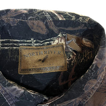 Load image into Gallery viewer, Vintage NORTH RIVER Deer Buck Nature All-Over Print Long Sleeve Button-Up Cotton Shirt
