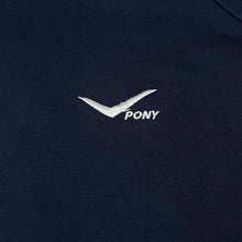 Load image into Gallery viewer, Vintage Pony Classic Embroidered Mini Logo Sports Navy Blue Sweatshirt
