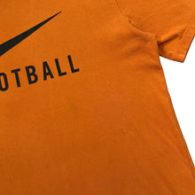 Load image into Gallery viewer, NIKE FOOTBALL Classic Big Logo Spellout Graphic Distressed T-Shirt
