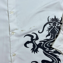 Load image into Gallery viewer, Early 00&#39;s New Roads Gothic Y2K Tribal Dragon White Long Sleeve Shirt
