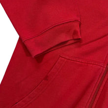 Load image into Gallery viewer, NAUTICA JEANS CO. &quot;NJC&quot; Big Logo Spellout Graphic Red Zip Hoodie
