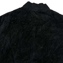 Load image into Gallery viewer, Vintage PORT AUTHORITY Black Genuine Real Suede Leather Bomber Jacket
