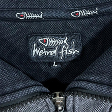 Load image into Gallery viewer, Early 00&#39;s Weird Fish Embroidered Logo Faded Grey-Black 1/4 Zip Pullover Sweatshirt
