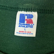 Load image into Gallery viewer, Vintage 90&#39;s Russell Athletic SAFETY FIRST Company Graphic Green Single Stitch T-Shirt
