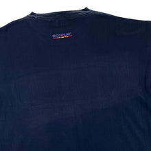 Load image into Gallery viewer, Vintage DONNAY Rainbow Spellout Graphic Navy Blue Short Sleeve T-Shirt
