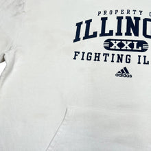 Load image into Gallery viewer, Vintage ADIDAS NCAA &quot;Illinois Fighting Illini&quot; College Logo Spellout Graphic Pullover Hoodie
