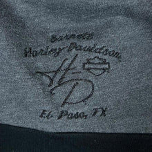 Load image into Gallery viewer, HARLEY DAVIDSON &quot;El Paso, Texas&quot; Embroidered Spellout Biker 1/4 Zip Pullover Sweatshirt
