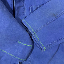Load image into Gallery viewer, Vintage Lotus French Chore Worker Style Blue Cotton Distressed Jacket
