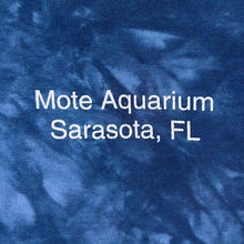 Load image into Gallery viewer, Vintage The Mountain "Mote Aquarium" Sarasota Florida Turtle Blue Tie Dye T-Shirt
