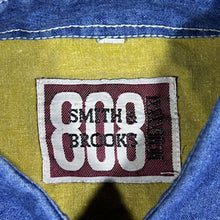 Load image into Gallery viewer, Vintage Smith &amp; Brooks Pink Yellow Blue Western Popper Cotton Long Sleeve Shirt
