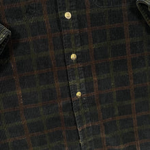Load image into Gallery viewer, Vintage ROUNDTREE &amp; YORKE Plaid Check Heavy Corduroy Cord Long Sleeve Shirt
