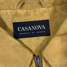 Load image into Gallery viewer, CASANOVA Product Of Oratop Made In Finland Brown Tan Poly Cotton Blend Zip Bomber Jacket
