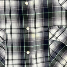 Load image into Gallery viewer, Vintage Plains Western Wear Multi Check Cowboy Popper Button Long Sleeve Shirt
