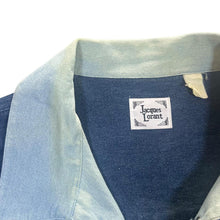 Load image into Gallery viewer, Vintage Jacques Lorant "Jeans" Blue Denim Long Sleeve Lace-Up Smock Shirt
