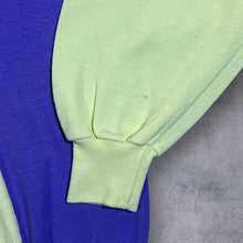 Load image into Gallery viewer, Vintage 80's Avana Bratislava Yellow Purple Colour Block Roll Neck Sweatshirt
