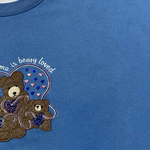 Load image into Gallery viewer, Vintage THIS GRANDMA IS BEARY LOVED Novelty Embroidered Cottage Core Sweatshirt
