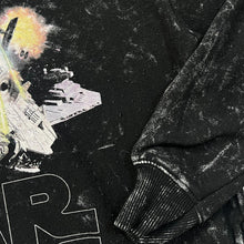 Load image into Gallery viewer, Pull &amp; Bear x STAR WARS Millenium Falcon Sci-Fi Movie Graphic Acid Wash Effect Pullover Hoodie

