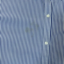 Load image into Gallery viewer, Vintage LAUREN RALPH LAUREN &quot;Non Iron&quot; Blue White Striped Long Sleeve Cotton Shirt
