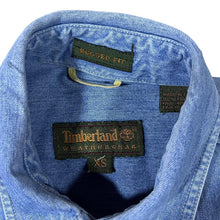 Load image into Gallery viewer, Vintage Timberland Weathergear &quot;Rugged Fit&quot; Blue Denim Long Sleeve Button-Up Shirt

