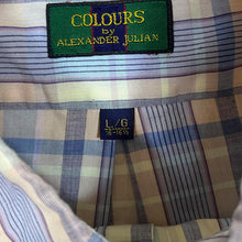 Load image into Gallery viewer, Vintage Colours By Alexander Julian Multi Plaid Check Short Sleeve Button-Up Shirt
