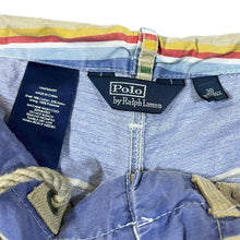 Load image into Gallery viewer, Early 00&#39;s POLO RALPH LAUREN Multi Striped Mini Logo Cotton Board Deck Shorts
