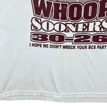 Load image into Gallery viewer, Early 00&#39;s AGGIES WHOOP SOONERS College Football Spellout Graphic T-Shirt
