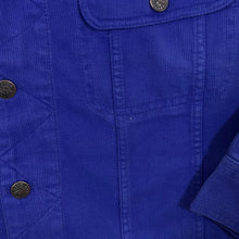 Load image into Gallery viewer, Vintage Iron Hammer Work Wear Blue Cotton Button Trucker Jacket
