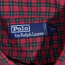 Load image into Gallery viewer, Vintage Polo Ralph Lauren Tartan Red Check Cotton Long Sleeve Button-Up Shirt
