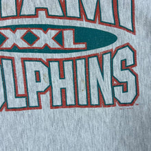 Load image into Gallery viewer, Vintage 90&#39;s Champion Reverse Weave NFL MIAMI DOLPHINS Graphic Distressed Sweatshirt
