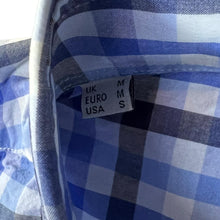Load image into Gallery viewer, BARBOUR &quot;Regular Fit&quot; Classic Blue Gingham Check Long Slevee Button-Up Cotton Shirt
