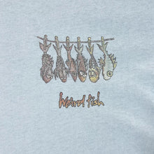 Load image into Gallery viewer, Early 00&#39;s WEIRD FISH Cartoon Novelty Logo Spellout Graphic T-Shirt
