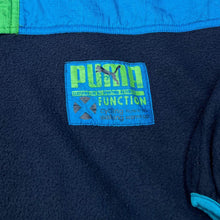 Load image into Gallery viewer, Vintage PUMA 101% Colour Block Patch Logo 1/4 Zip Pullover Fleece Sweatshirt
