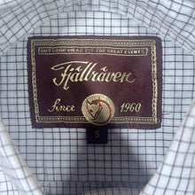 Load image into Gallery viewer, Vintage Fjallraven Light Blue White Check Long Sleeve Cotton Shirt
