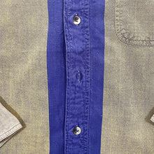 Load image into Gallery viewer, Vintage 90&#39;s St. John&#39;s Bay Colour Block Striped Long Sleeve Button-Up Cotton Shirt
