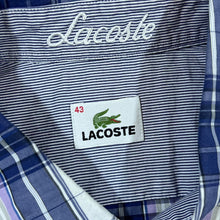 Load image into Gallery viewer, LACOSTE Classic Mini Pocket Logo Plaid Check Short Sleeve Cotton Shirt

