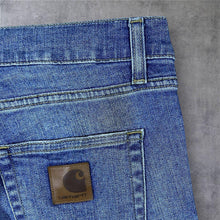Load image into Gallery viewer, Carhartt "Rebel Pant" Classic Blue Denim Slim Tapered Fit Jeans
