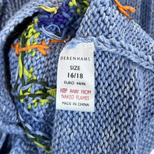 Load image into Gallery viewer, Vintage Casual Club Debenhams Floral Granny Ramie Cotton Knit Button Cardigan Sweater
