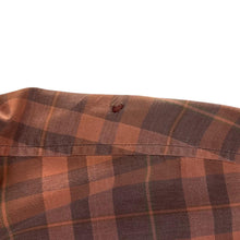 Load image into Gallery viewer, Vintage Timberland Brown Orange Plaid Check Long Sleeve Button-Up Cotton Shirt
