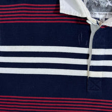 Load image into Gallery viewer, Cotton Traders Classics Three Lions Multi Striped Long Sleeve Rugby Polo Shirt

