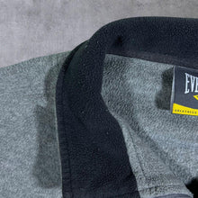 Load image into Gallery viewer, Everlast Embroidered Big Spellout Grey 1/4 Zip Pullover Fleece Sweatshirt
