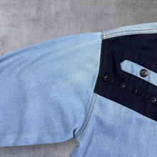 Load image into Gallery viewer, Vintage TG-22 Cowboy Western Blue Denim Popper Long Sleeve Shirt
