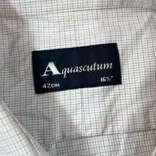 Load image into Gallery viewer, Vintage Aquascutum Baby Pink Check Long Sleeve Cotton Dress Shirt
