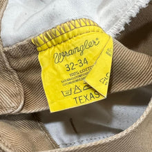 Load image into Gallery viewer, Early 00&#39;s WRANGLER &quot;Texas&quot; Classic Straight Leg Regular Fit Brown Beige Jeans
