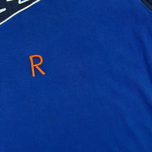 Load image into Gallery viewer, NIKE AIR Embroidered Big Logo Spellout Colour Block Blue T-Shirt
