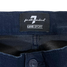 Load image into Gallery viewer, 7 FOR ALL MANKIND &quot;Paxtyn Luxe Sport&quot; Dark Blue Stretch Fit Skinny Tapered Jeans
