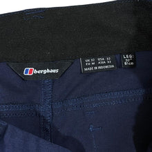 Load image into Gallery viewer, BERGHAUS Classic Blue Hiking Utility Windbreaker Pants Trousers Bottoms
