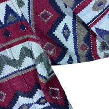 Load image into Gallery viewer, Vintage 90&#39;s Rui Guan Aztec Crazy Patterned Long Sleeve Flannel Shirt
