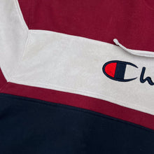 Load image into Gallery viewer, CHAMPION Colour Block Embroidered Big Logo Spellout Full Zip Hoodie
